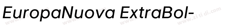 EuropaNuova ExtraBol字体转换